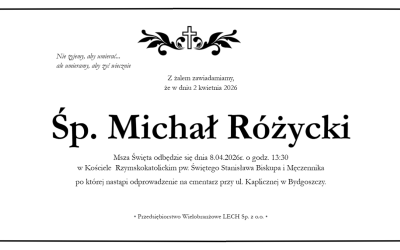 Z żalem zawiadamiamy